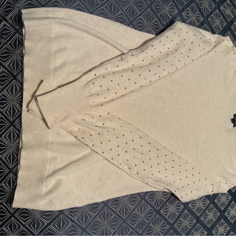 Express Cream Knit Sweater